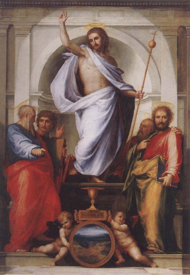 BARTOLOMEO, Fra Christ with the Four Evangelists